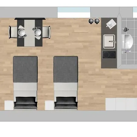 Am102 Moderne Monteurwohnung 아파트 *